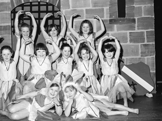 Dancers from the Crimson Players 1993 pantomime.