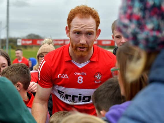 Conor Glass faces a race against time to be fit to face Fermanagh. Photo: George Sweeney. DER2312GS - 15