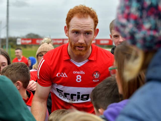 Conor Glass faces a race against time to be fit to face Fermanagh. Photo: George Sweeney. DER2312GS - 15