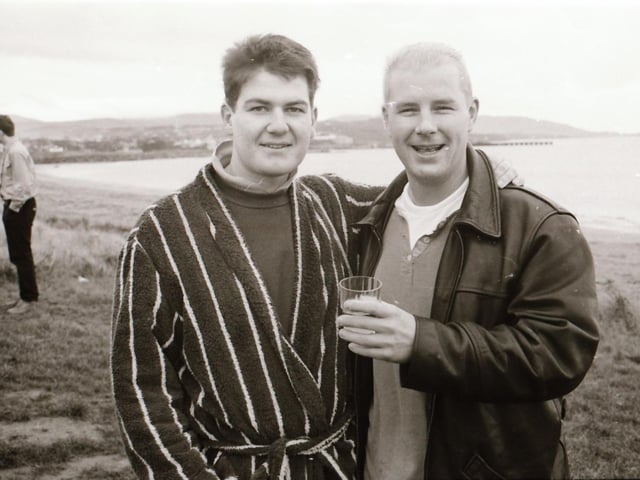 Christmas Day swim at Lisfannon Beach, back in 1994.