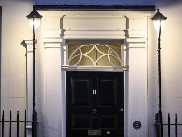 11 Downing Street. (Photo by HENRY NICHOLLS / AFP via Getty Images)