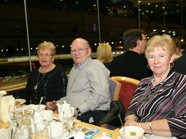 Derry and Donegal people enjoying the Lifford Races in February 2005.