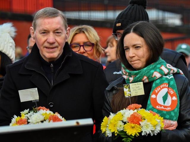 Charlie Nash was among the relatives of those murdered on Bloody Sunday attending the annual service held on Sunday morning. Photo: George Sweeney