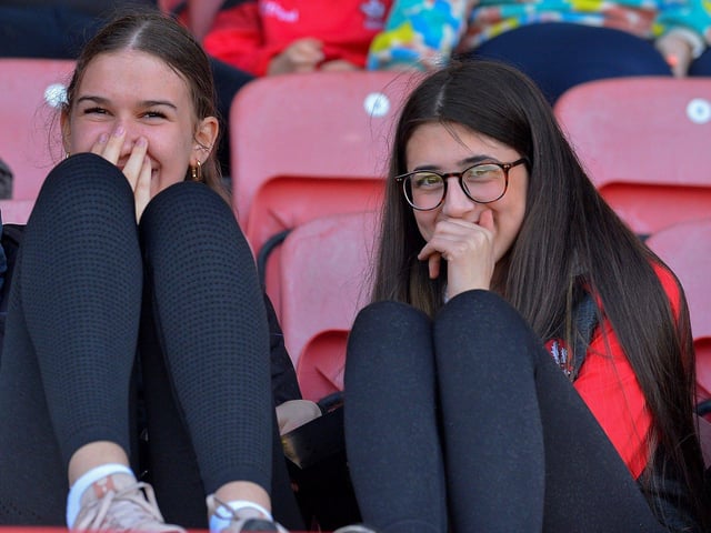 Derry fans at the game against Donegal. Photo: George Sweeney