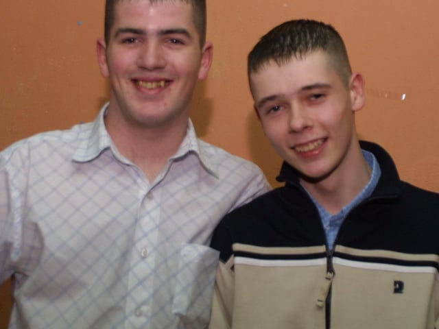 Declkan Breslin and Conor Mitchell who celebrated their 18th birthday in the Village Inn. (2503Jm25):.