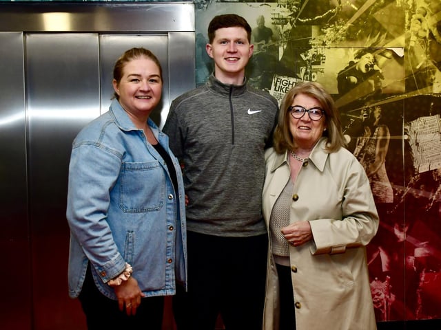 Pictured at the premiere of the ‘Football at the Heart – A Ballymoor Story’, film at the Nerve Centre last week.