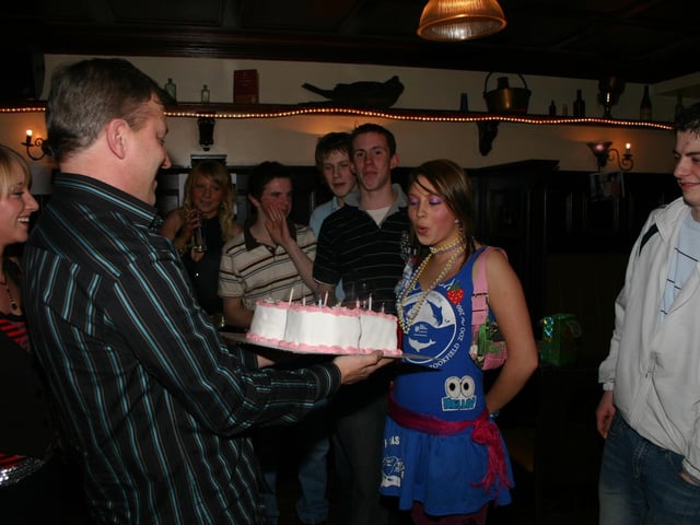 Erin blows out her candles at her party in Jackie Mullans 2220/dd : Parties and celebrations January 2006: Erin Connolly.