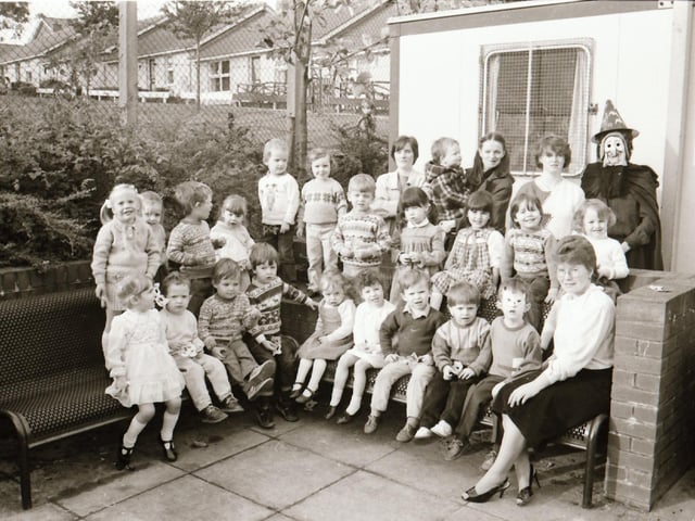 A Halloween visit for local playschool children.