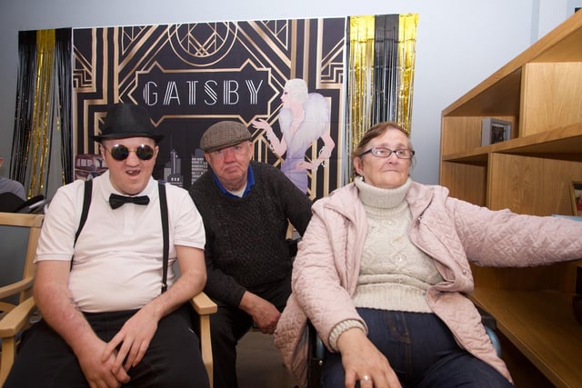 Oakleaves Care Centre residents enjoying a 1920s themed party on Friday last.