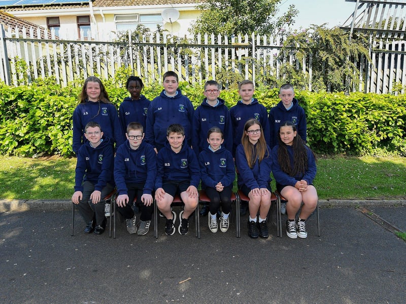 Miss Birnie's P7 class at Ashlea Primary School.