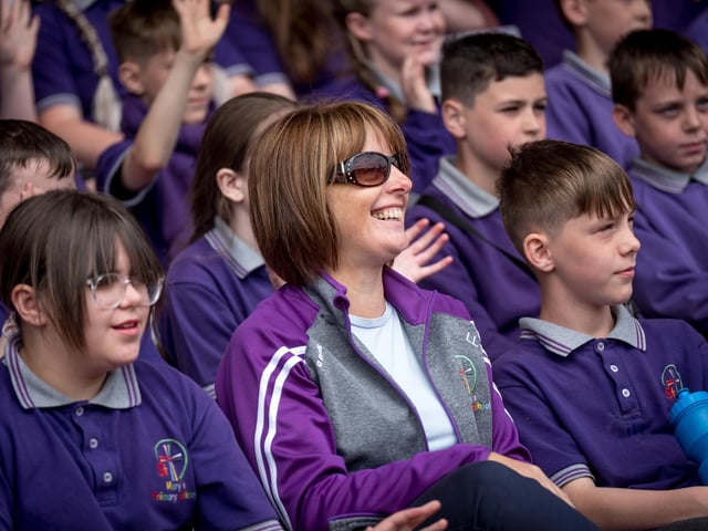 The annual Fan the Flame mass was celebrated recently in Celtic Park for pupils who recently made their confirmation.