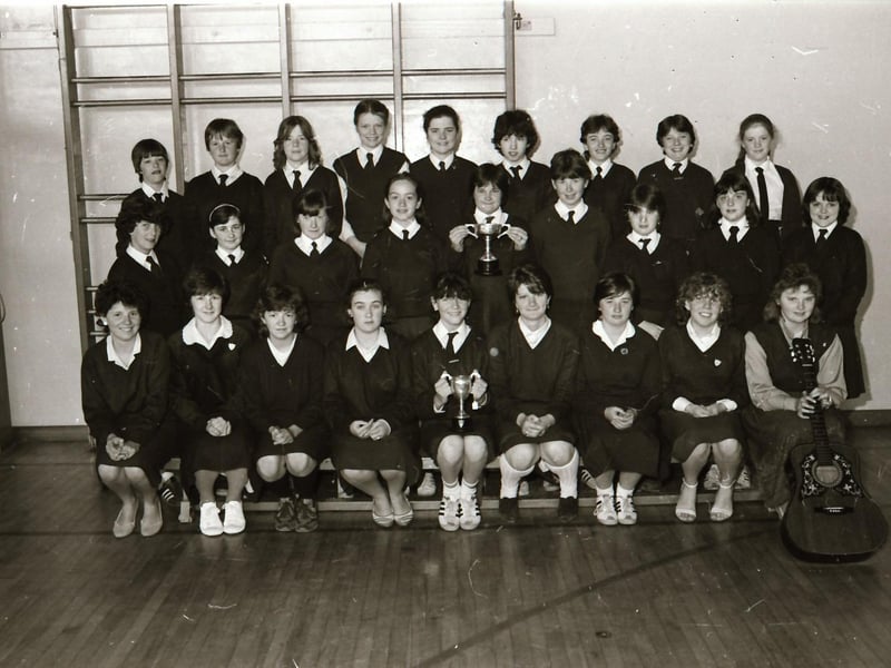 Winners and participants at Feis Dhoire Cholmcille back in 1984.