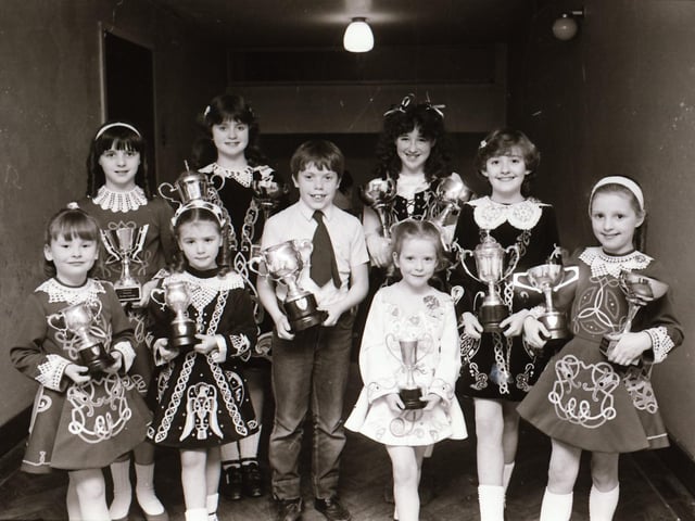 Pictured are competitors in the Derry Feis back in April 1985.