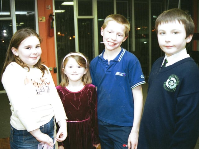Natasha McMonagle, Grace Deery, Patrick Berwick and Aaron Deery pictured at the birthday party in Templemore Sports Complex.