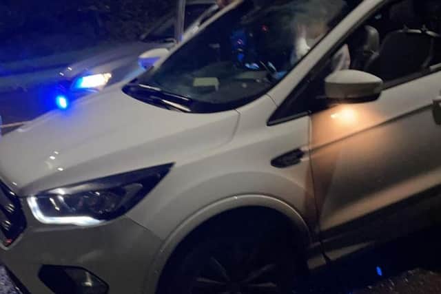 The vehicle in which Fiona and Barry Millar were travelling.