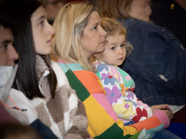 Parents and prospective pupils pictured at the Oakgrove Integrated Primary and Nursery School Open Day on Thursday last. : .