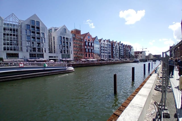 A view of Granary Island from the Long Embankment in the heart of Gdansk.