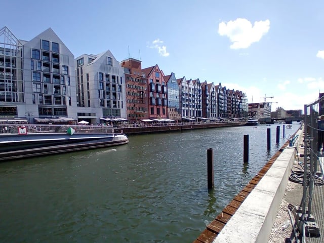 A view of Granary Island from the Long Embankment in the heart of Gdansk.