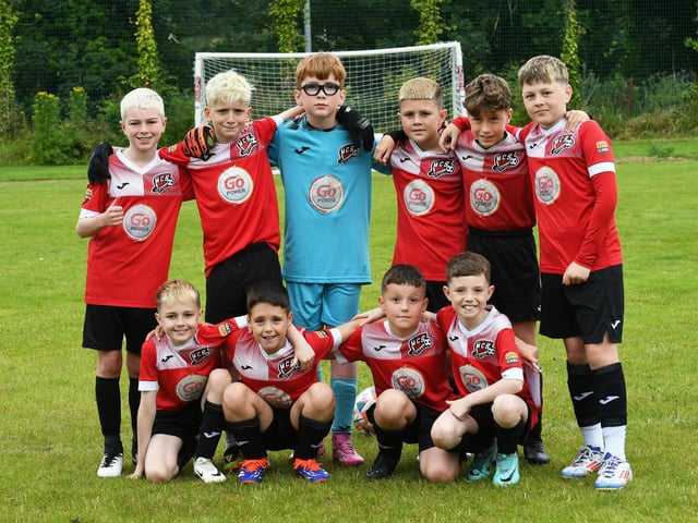 The Maiden City FC Colts under-10's team pictured at Oakgrove on Tuesday morning. (Photo: Keith Moore)