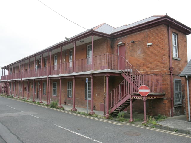 The former British Army military barracks at Ebrington in September 2005 shortly after it was transferred to the Executive.