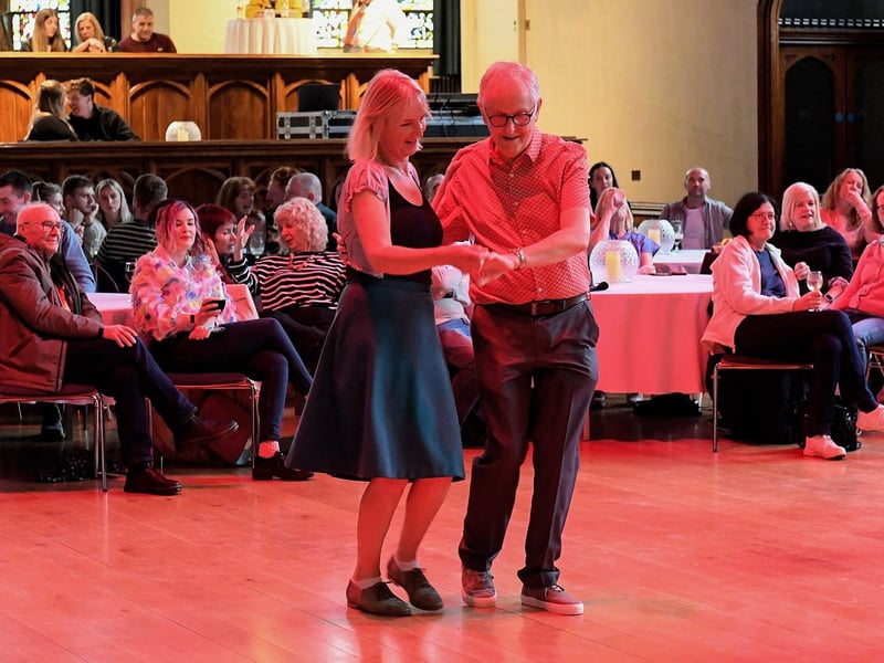 Celebrating the Roaring Forties in the Guildhall’s main hall. Photo: George Sweeney