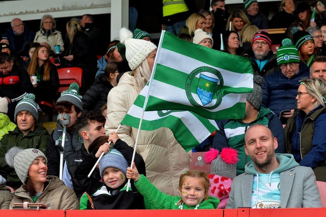 Fans at Celtic Park for the on Sunday afternoon. Photo: George Sweeney