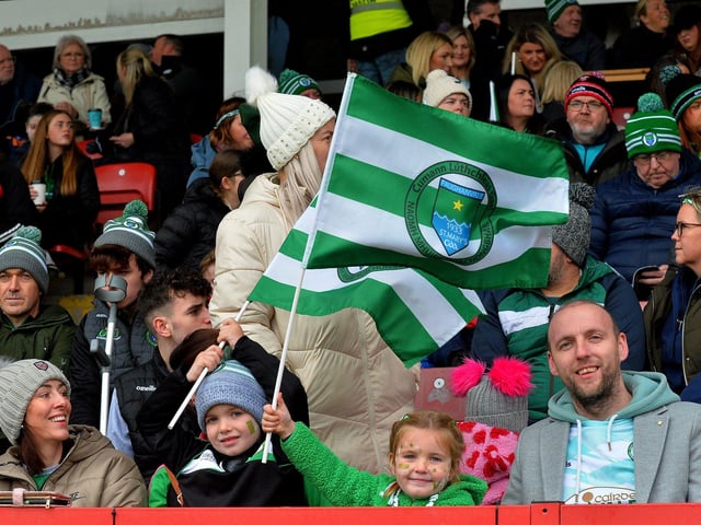 Fans at Celtic Park for the on Sunday afternoon. Photo: George Sweeney