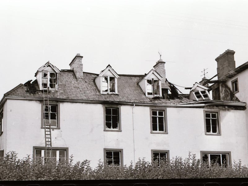 Lough Swilly hotel damaged by fire.