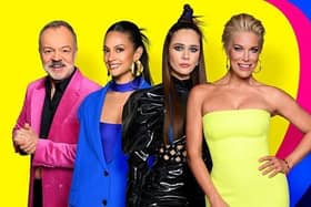 Graham Norton, Alesha Dixon, Julia Sanina and Hannah Waddingham