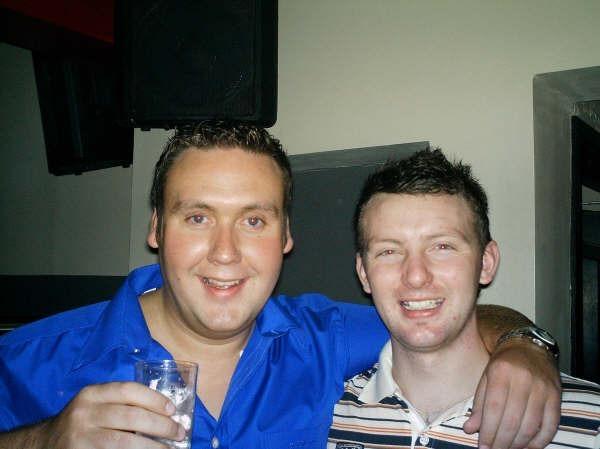 Enjoying a night out at Earth nightclub back in January 2006.