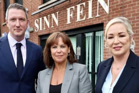 Mary Lou McDonald, Michelle O'Neill and John Finucane met with Andy Burnham.