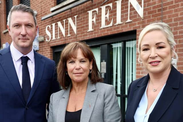 Mary Lou McDonald, Michelle O'Neill and John Finucane met with Andy Burnham.