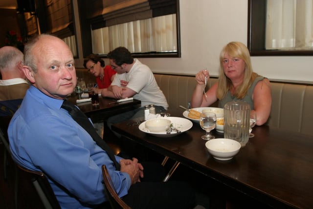 PubEye: Michael and Carole McCaul.:Folks out enjoying a tasty meal and few drinks at The Exchange.