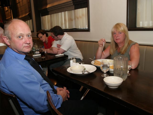 PubEye: Michael and Carole McCaul.:Folks out enjoying a tasty meal and few drinks at The Exchange.