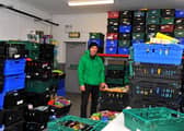 Paul Duffy works in the Foyle Foodbank distribution centre in Springtown Industrial Estate.  Photo: George Sweeney. DER2250GS – 26
