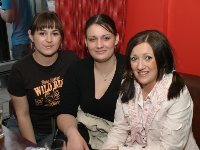 Patrons and staff at The Strand Bar in Derry back in 2004.