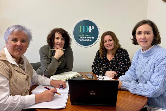 Shauna McClenaghan Joint CEO of IDP, Denise McCool Team Lead, Michelle Coyle DCB Facilitator and Rachel Grant IDP Administator