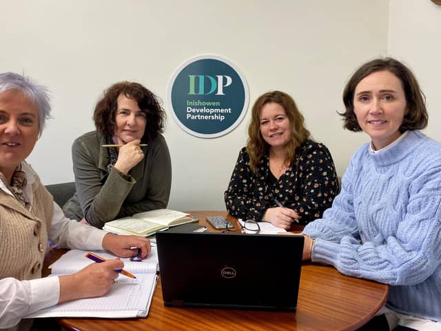 Shauna McClenaghan Joint CEO of IDP, Denise McCool Team Lead, Michelle Coyle DCB Facilitator and Rachel Grant IDP Administator