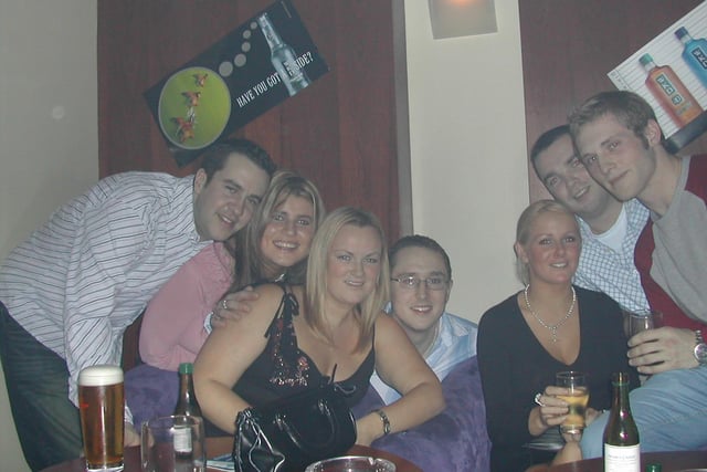 A night out at Sugar nightclub in Derry 2003.