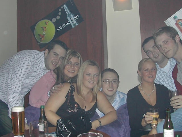 A night out at Sugar nightclub in Derry 2003.