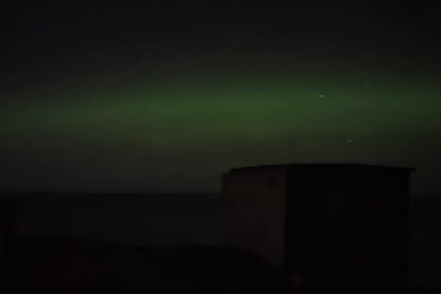 The Aurora Borealis (Northern Lights) at Banba's Crown, Malin Head. Picture:  Leanne Boyle.