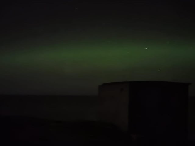 The Aurora Borealis (Northern Lights) at Banba's Crown, Malin Head. Picture:  Leanne Boyle.