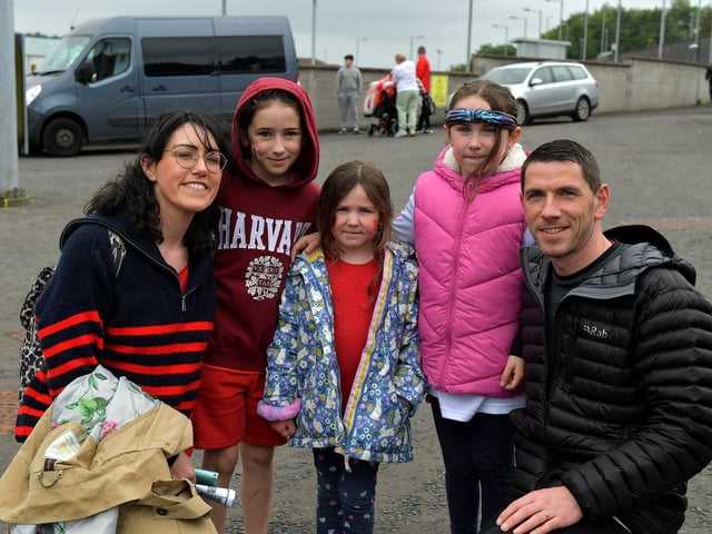 Fans in the Brandywell for Derry City’s game against UCD on Friday evening last. Photo: George Sweeney.  DER2320GS – 116