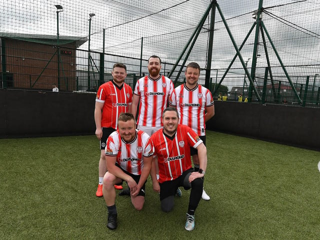 DCFC supporters took part in the Aaron Deery Memorial Cup competition at Bay Road on Saturday afternoon last. Photo: George Sweeney