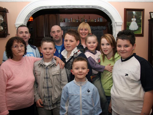 Friends and family gather to celebrate with Michael on the occasion of his 12th birthday 0053JML : Parties and nights out in Derry and Donegal in February 2006.