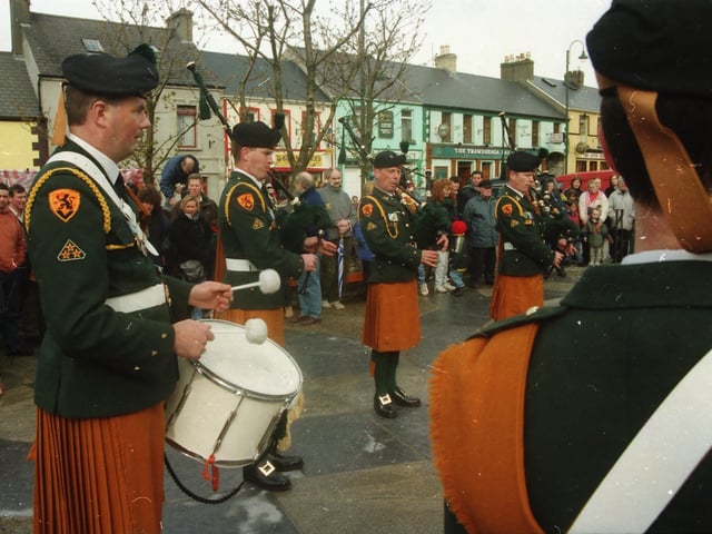 A band performing at the Carndonagh Easter parade