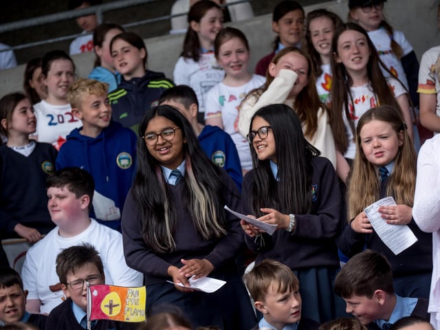 The annual Fan the Flame mass was celebrated recently in Celtic Park for pupils who recently made their confirmation.