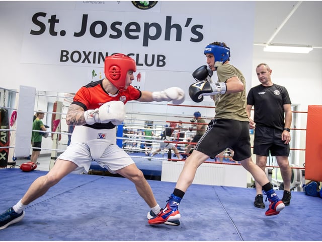 Action from a recent sparring session at St Joseph's ABC ahead of this weekend's tournament in Stirling.
