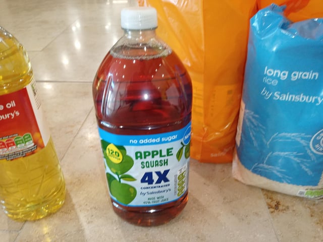Dilute juice.