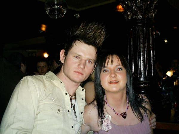 Enjoying a night out at Earth nightclub back in January 2006.